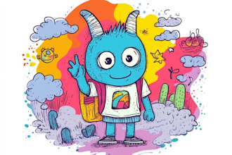 create a doodle style illustrations