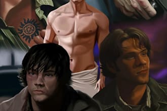 design attractive fanfiction cover art for wattpad, ao3, etc