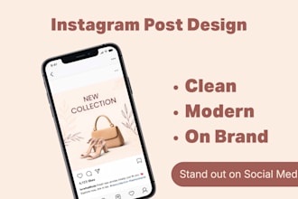 design modern instagram posts for your brand