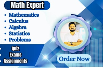 be your tutor math, mathematics, statistics, discrete math, calculus expert