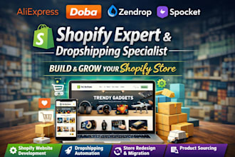 build shopify website design shopify dropshipping shopify redesign dsers zendrop