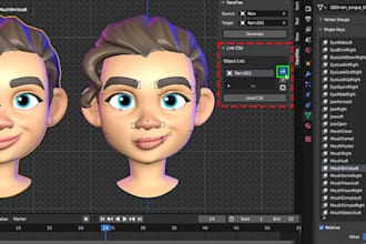 make 52 arkit blendshapes for all in one facial rigging, vroid, 3d model, vrchat