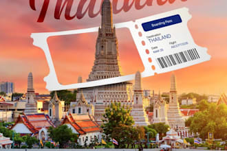 design professional travel posters and social media ads