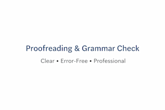 proofread and edit your content for grammar and clarity