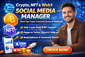 be your crypto nft web3 social media manager and content creator