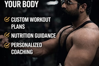 create customize workout plan and meal plan