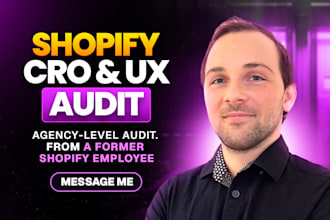 conduct cro and UX audit on your shopify ecommerce website