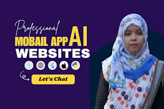 develop ai powered mobile app, website, chatbot and ai agents