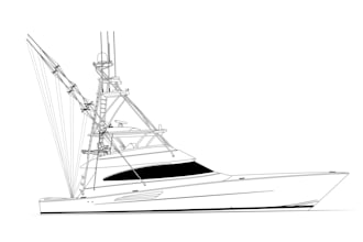 create  boat,yacht and ship line art, vector tracing, and illustration
