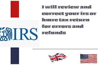 review and correct your irs or hmrc tax return for errors and refunds