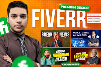 design creative fiverr gig image, gig cover and thumbnail