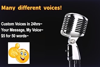 record a funny or cute custom voice message in 24 hours