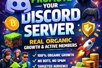 promote your discord server with real, organic growth