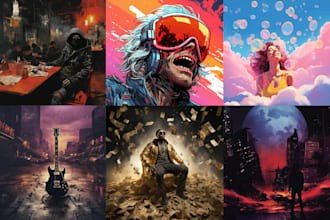 brand music with album cover art, y2k aesthetic, web3 music,pop music,motion art