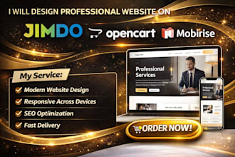develop jimdo opencart webnode wix ecommerce products website page store design