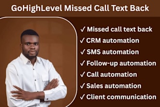 set up gohighlevel missed call text back, voicemail and follow up automation