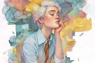 draw an original watercolor portrait
