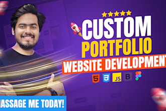 do professional portfolio, showcase website design for personal and business