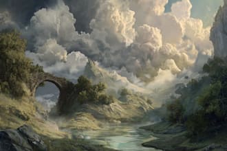 do the landscape illustration or concept art for you