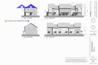 drywall framing, partition layout, concrete walls and permit ready interior plan