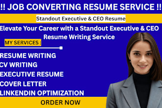 write, edit your CV, resume, cover letter, executive resume
