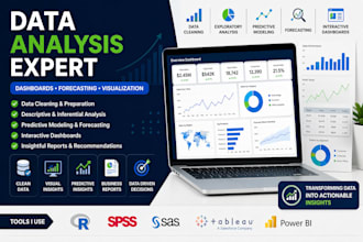do data cleaning, analysis, visualization, reporting by sas, spss, tableau, r