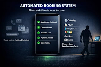 setup online booking, scheduling systems calendly, acuity, simplybookme, zoho