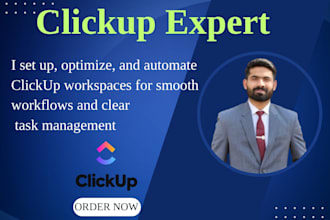 your clickup expert, clickup setup, clickup automation, clickup consultant,