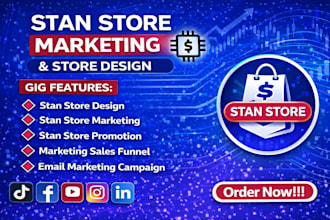 fully build, optimize and promote your stan store for sales and growth