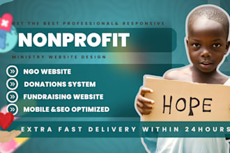 nonprofit, charity, ngo, 501c3, donation, non profit website on weebly, wix,duda
