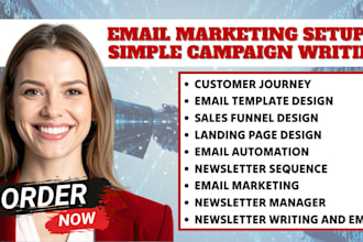 setup email marketing automation, campaign, newsletter