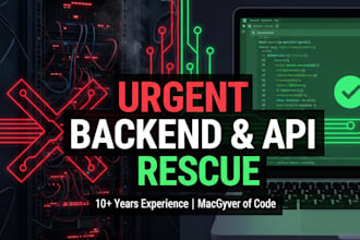 fix your urgent backend, dev, API, cloud, or server errors