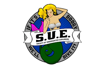 design classic underwater pool swimming pool logo