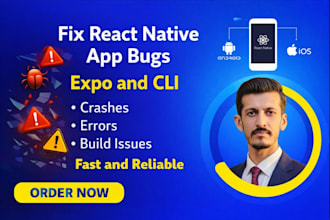 fix bugs and errors in your react native cli and expo app