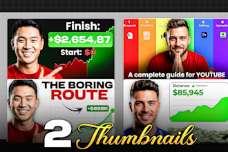 design trending premium youtube thumbnails