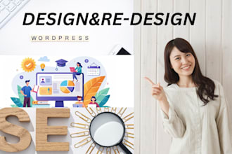 design responsive SEO optimzed website with content