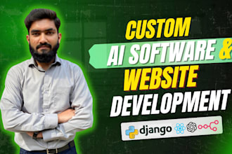 develop ai website, ai chatbot, and ai web application as full stack deve