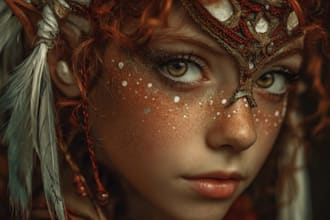 paint a realistic or fantasy portrait