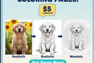 turn your photo into a custom coloring page