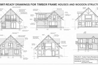 prepare permit ready drawings for timber frame houses and wooden structures