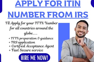 get you itin individual taxpayer identification number from irs as non resident