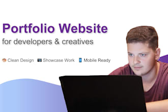 build a personal portfolio website for developers  and creatives