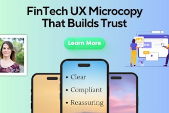 write fintech microcopy for secure, compliant user flows