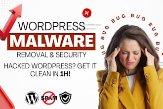 do wordpress malware removal, fix hacked wordpress website, remove virus cleanup
