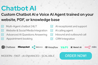 build a custom ai chatbot and voice agent for your website or business