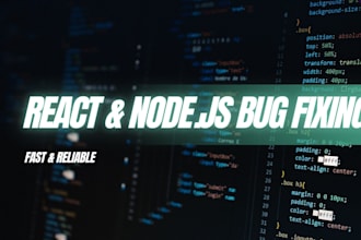 fix bugs in your react or nodejs application