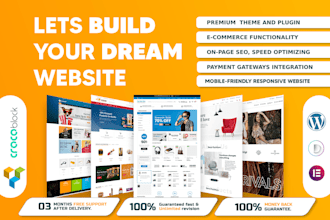 design your woocommerce website using woocommerce,crocoblock