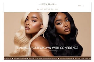 design luxury wix hair extension store wix hair extension website hair extension