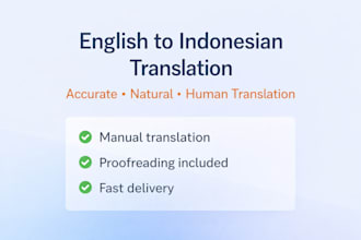 translate english to indonesian accurately and naturally