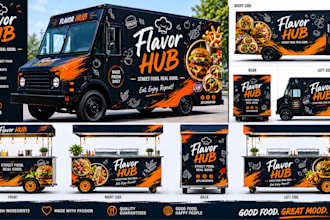 create box trailer wrap, truck wrap, car wrap, vehicle wrap, van wrap design